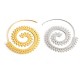 Brass Earring Hoop Spiral 45mm