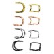 Orecchino Earcuff in Metallo Ottone 12x9mm