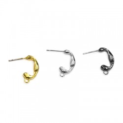 Brass Earring w/ Loop 3x15mm