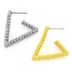 Boucle D'Oreille Triangle en Laiton 27 x 26 mm