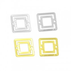 Connettore in Metallo Ottone Quadrato 16mm