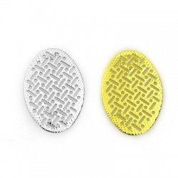 Pendentif Ovale en Laiton 17 x 26 mm
