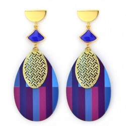 Pendentif Ovale en Laiton 17 x 26 mm
