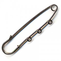Steel Safety Pin (3 Rings) 1.5mm x 7,5 cm