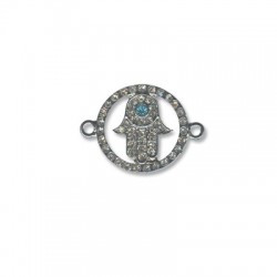 Main Ronde Hamsa (Fatima) en Zamak 30 x 22 mm