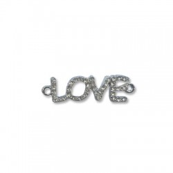 Zamak « LOVE » 36 x 11 mm