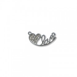 Zamak « LOVE » 25 x 12.5 mm