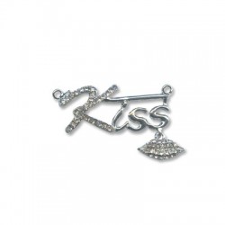 Zamak « KISS » 36 x 15 mm