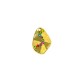 Zamak Pendant Irregular with Strass 16x22mm