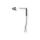 Perno per Orecchino in Ottone con Catena 14x1.5mm