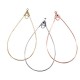 Brass Wire Earring Drop 26x52mm with Loop