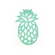 Pendente in Metallo Ottone Filigrana Ananas 48x30mm