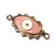 Metal Zamak  Enamel Eye 18x37mm w/ 2 Rings