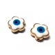 Metal Zamak  Enamel Flower Eye 12mm (Ø 1.7mm)