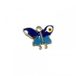 Connecteur Papillon en Zamak Émaillé avec œil Maléfique 20 x 13 mm