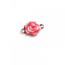 Intercalaire rose en Métal/Zamak émaillé 15mm
