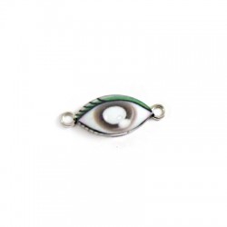 Conector de Metal Zamak Ojo con Esmalte 11x19mm