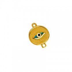 Charm rond en Zamak Émaillé 15 mm