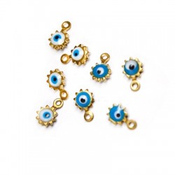 Charm rond en Laiton Émaillé 4 mm