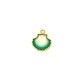 Enameled Zamak Charm Shell 16mm
