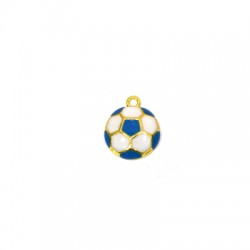 Zamak Charm Soccer Ball w/ Enamel 18mm