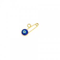 Zamak Charm Safety Pin w/ Enamel 8x22mm