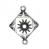 Blanc/Multicolore/Rhodium