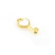 Colgante de Metal Zamak Corazón y Llave Esmaltado 6x16mm