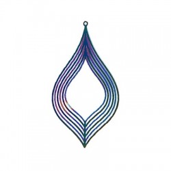 Pendentif Goutte 60x35mm en Acier Inoxydable
