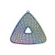 Stainless Steel Pendant Triangle 38x40mm