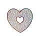 Pendentif Cœur 42x41mm en Acier Inoxydable