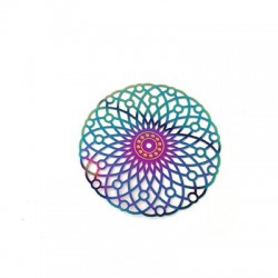 Pendentif Rond 35mm en Acier Inoxydable