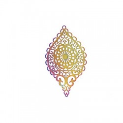 Pendentif Goutte 55x35mm en Acier Inoxydable