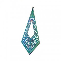 Pendentif Irrégulier 92x35mm en Acier Inoxydable