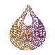 Stainless Steel Pendant Teardrop 67x53mm