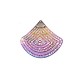 Pendentif Fan 55x62mm en Acier Inoxydable