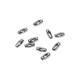 Embouts de fermeture pour chaîne maille boule 3mm en Acier Inoxydable 304
