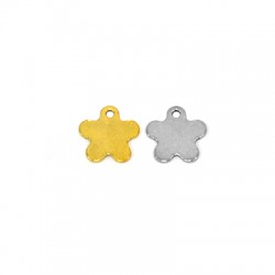 Stainless Steel 304 Charm Flower 12mm/1.2mm