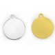 Stainless Steel 304 Charm Round 20mm/1mm Ø1.8mm