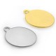 Breloque Ronde 20mm en Acier Inoxydable 304