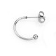 Stainless Steel 304 Earring Round w/ Ball 15mm