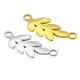 Stainless Steel 304 Connector Leaf 9x22mm