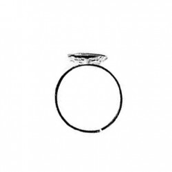 Μεταλλικό Δαχτυλίδι Ατσάλι με Βάση "Σουρωτήρι" 12mm
