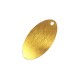 Colgante Ovalado de Metal Aluminio 25x46mm