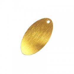 Pendentif Ovale en Aluminium 45 x 46 mm