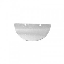 Pendentif Demi-Cercle en Aluminium 36 x 75 mm