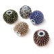 Μεταλλική Χάντρα Μπίλια με Αλυσίδες (~16x14mm