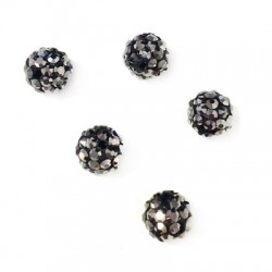 Perlina con Strass 6mm