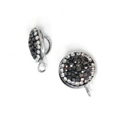 Charm Rotondo con Strass 14mm
