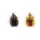 Entrepieza de Metal Latón Casco con Circonitas 12x14mm